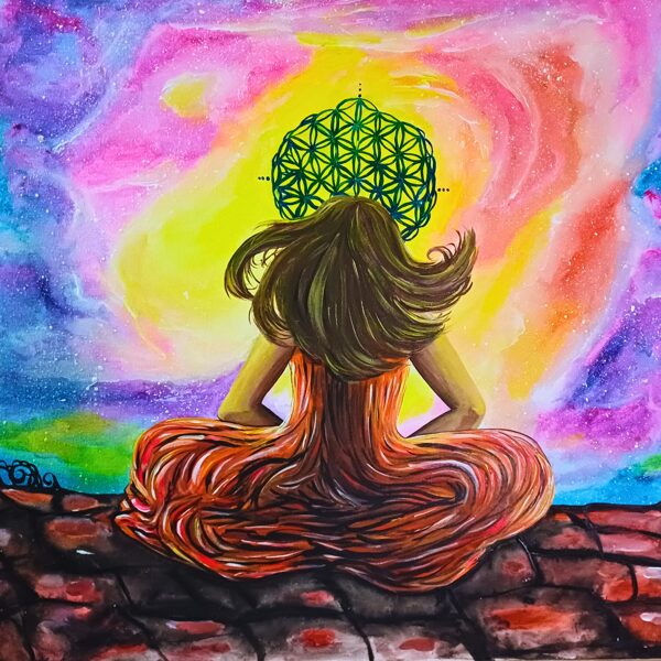 "Los registros del alma " Pintura sobre líenzo en bastidor. 90x70 cm 250 USD